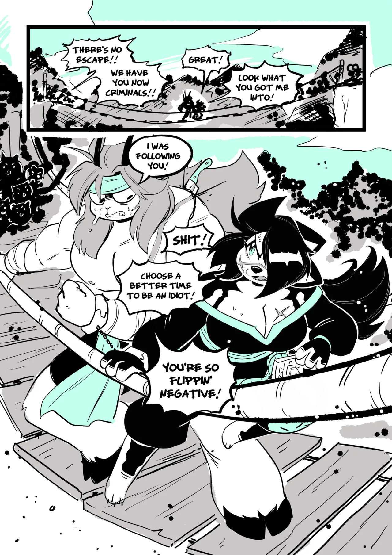 Hachimitsu: Blade for Hire: Chapter 13 - In Which Wyatt Sucks So Bad page 5 full