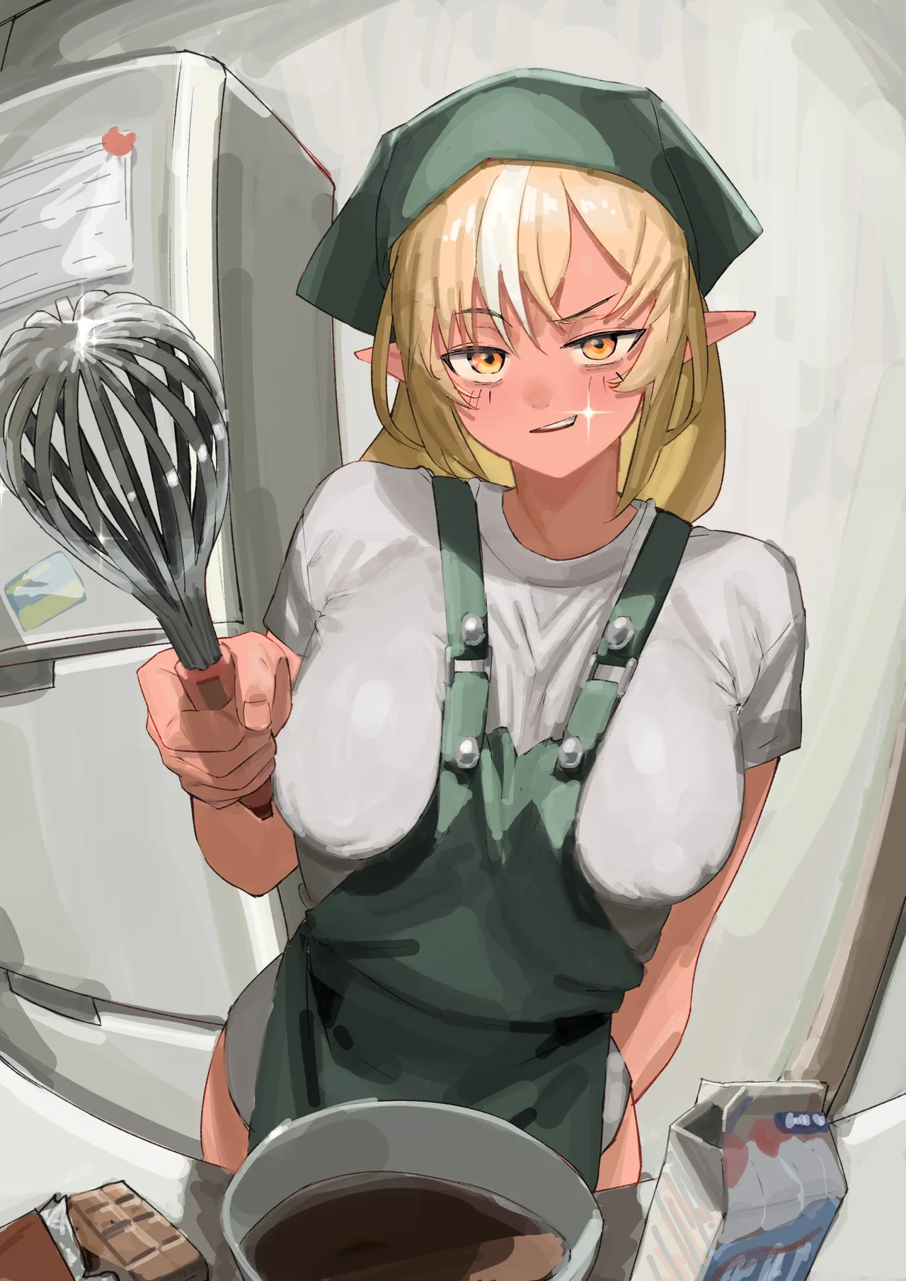 チョコ作り即オチ2コマからのえちえち2コマ page 5 full