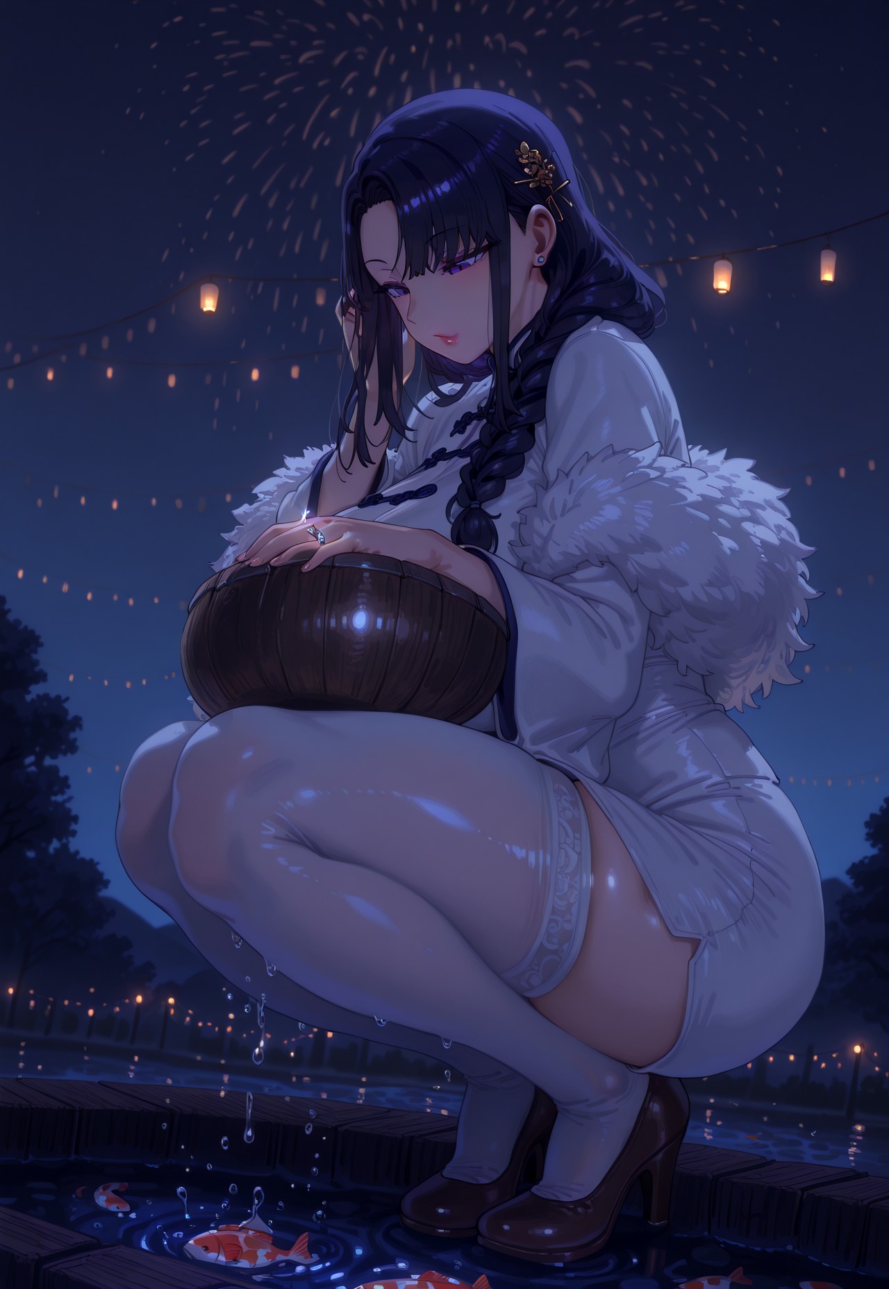 TSUBAKI'S FESTIVE POV - FUR BOA &amp; FISHNET REFLECTION page 10 full