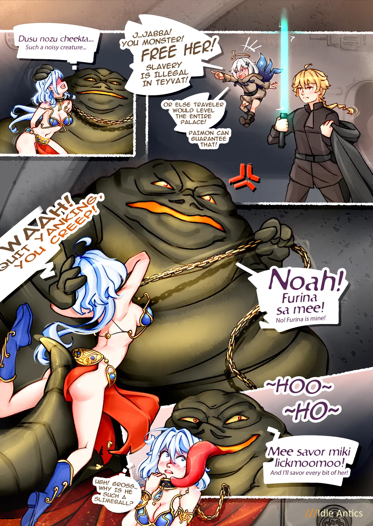 Furina's Fiasco in THE JABBA'S LAIR | Фиаско Фурины В ЛОГОВЕ ДЖАББЫ page 4 full