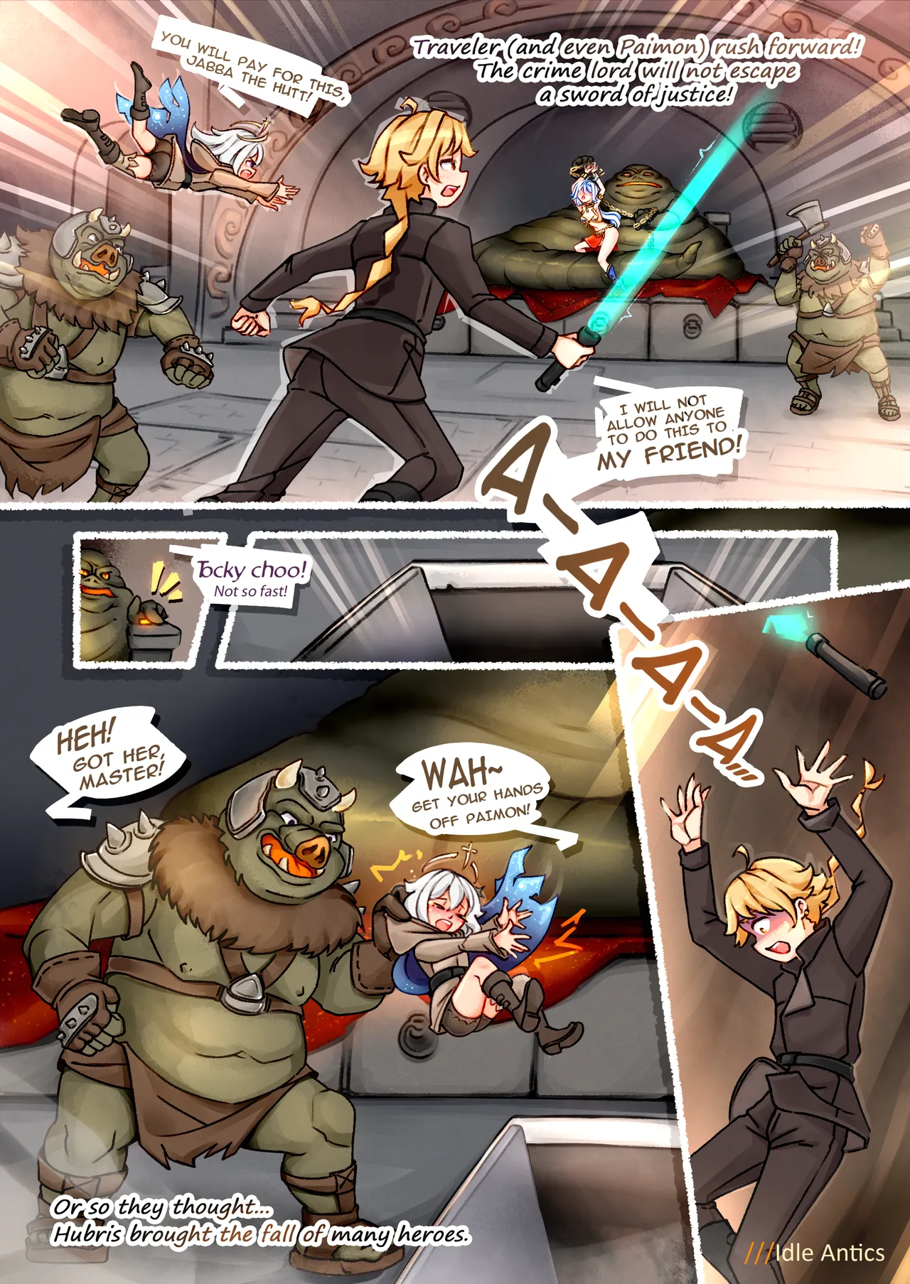 Furina's Fiasco in THE JABBA'S LAIR | Фиаско Фурины В ЛОГОВЕ ДЖАББЫ page 5 full