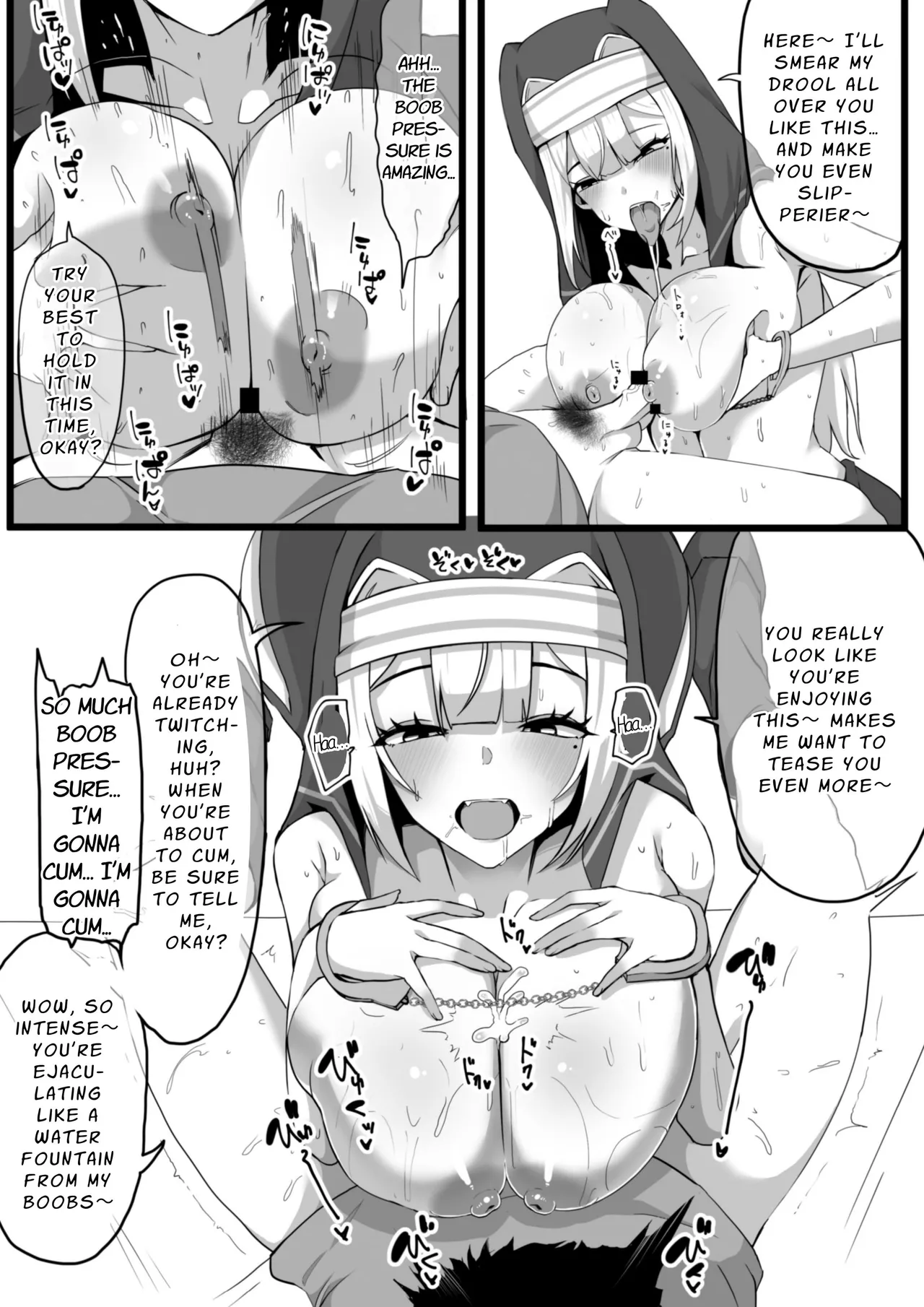 Ansatsusha datta Onna Souryo-san ni Yuuwaku Sarete ~Amaama Oppai Shokei Sarete Shimau Maso Kanshu-san~ | The Masochistic Guard Seduced by the Assassin Nun ~Sweet Breast Punishment~ page 9 full