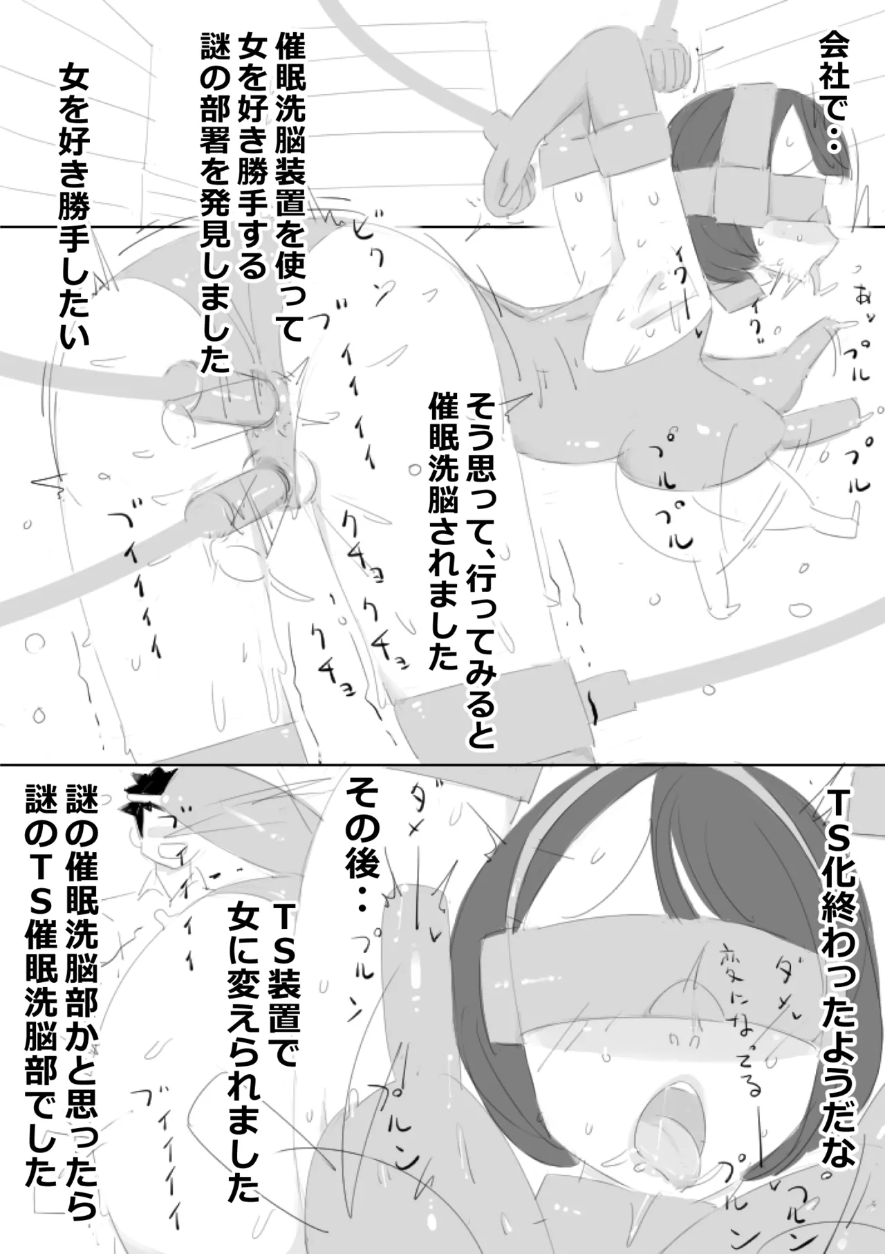 TS催眠洗脳装置で、女子社員にされた僕、男女の同僚とスケベ仕事してる page 2 full
