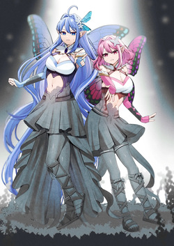 妖精五姉妹の像