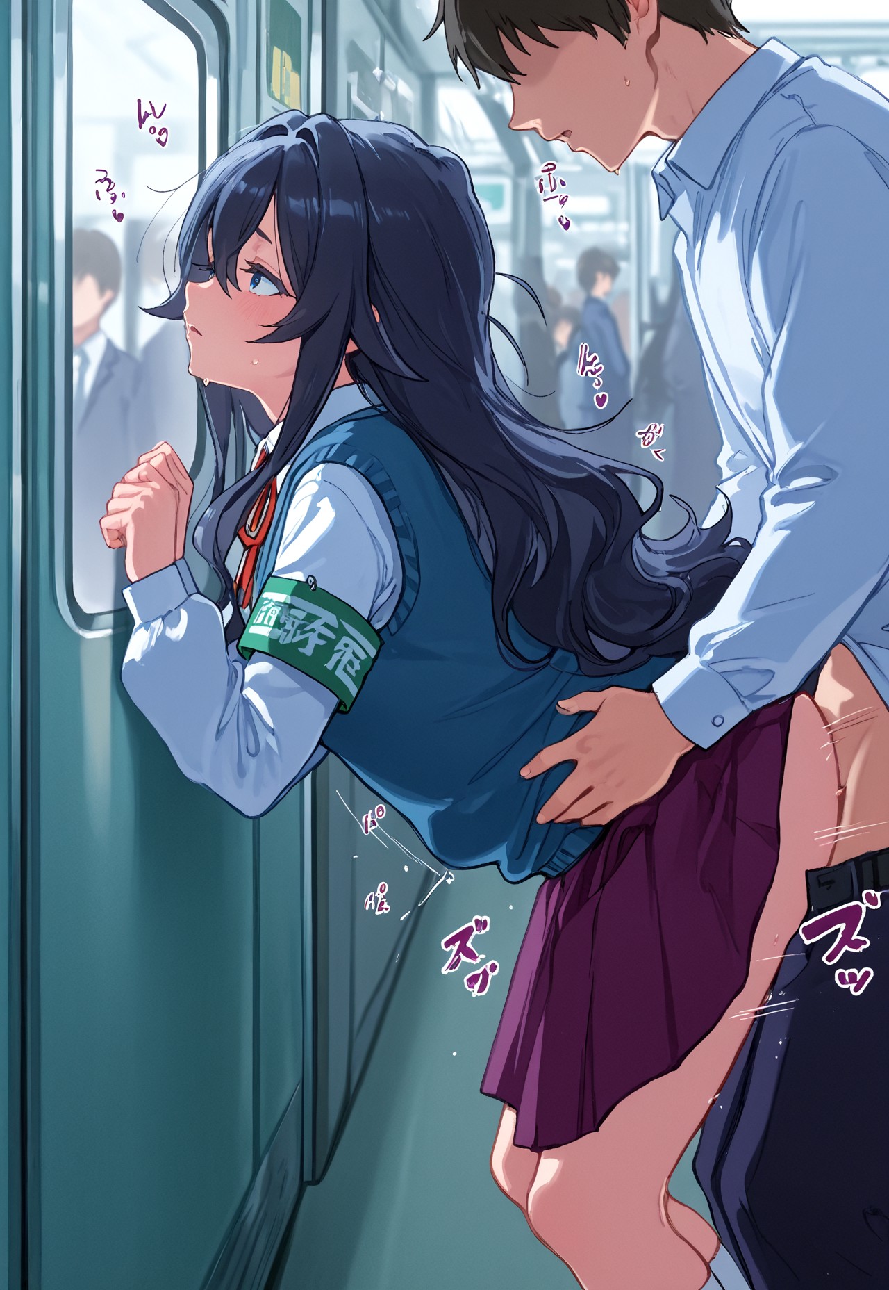 SUBWAY TEASE – SHIZUKA PLEATED SKIRT GRIP page 1 full
