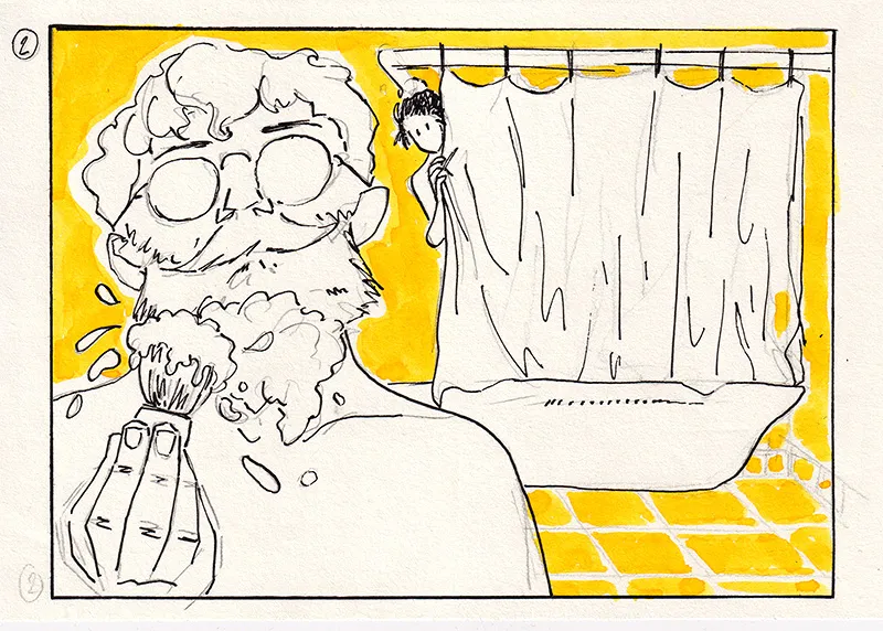 JUDE &amp; JULIE #02 — Shaving page 2 full