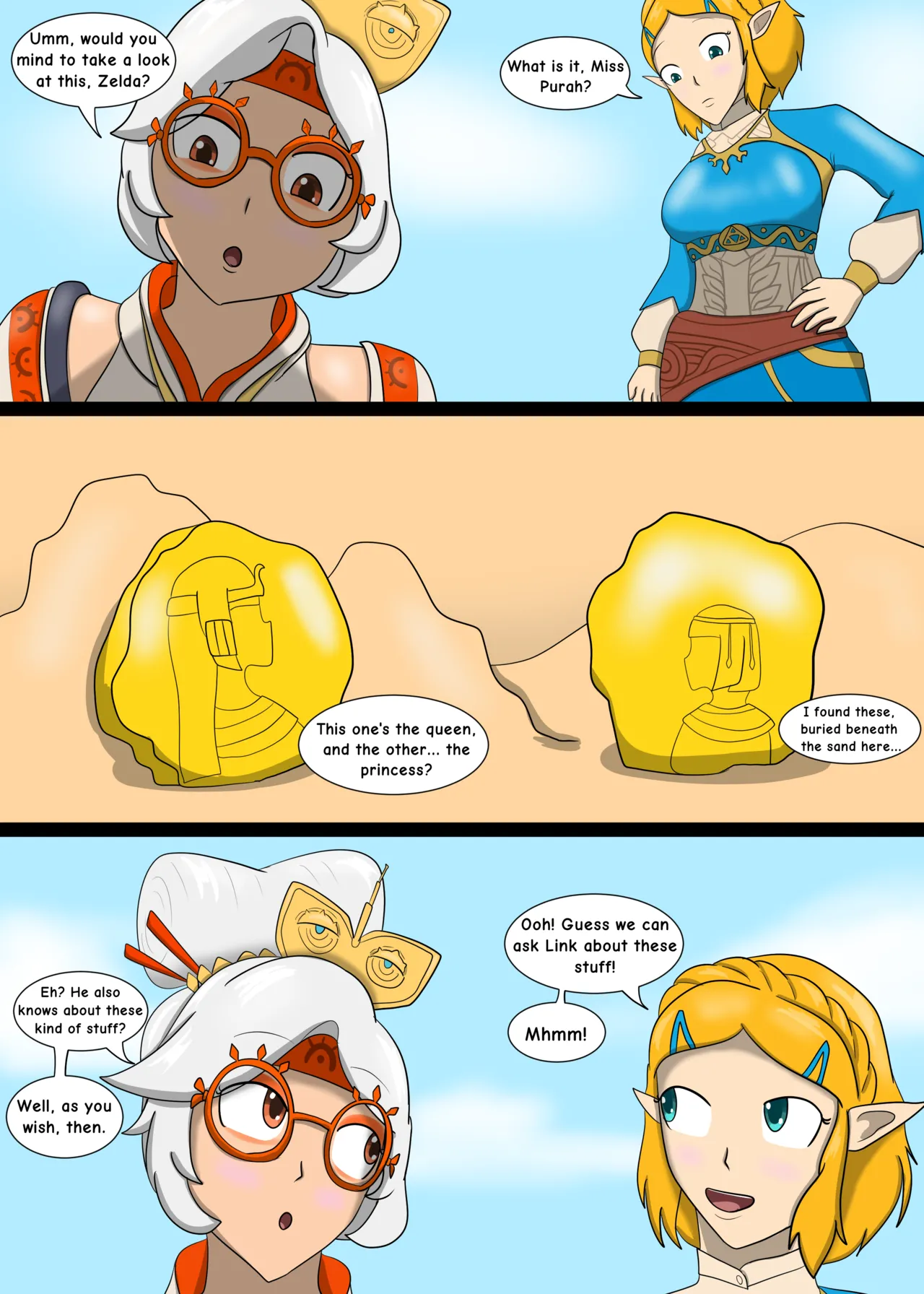 Zelda + Purah page 1 full