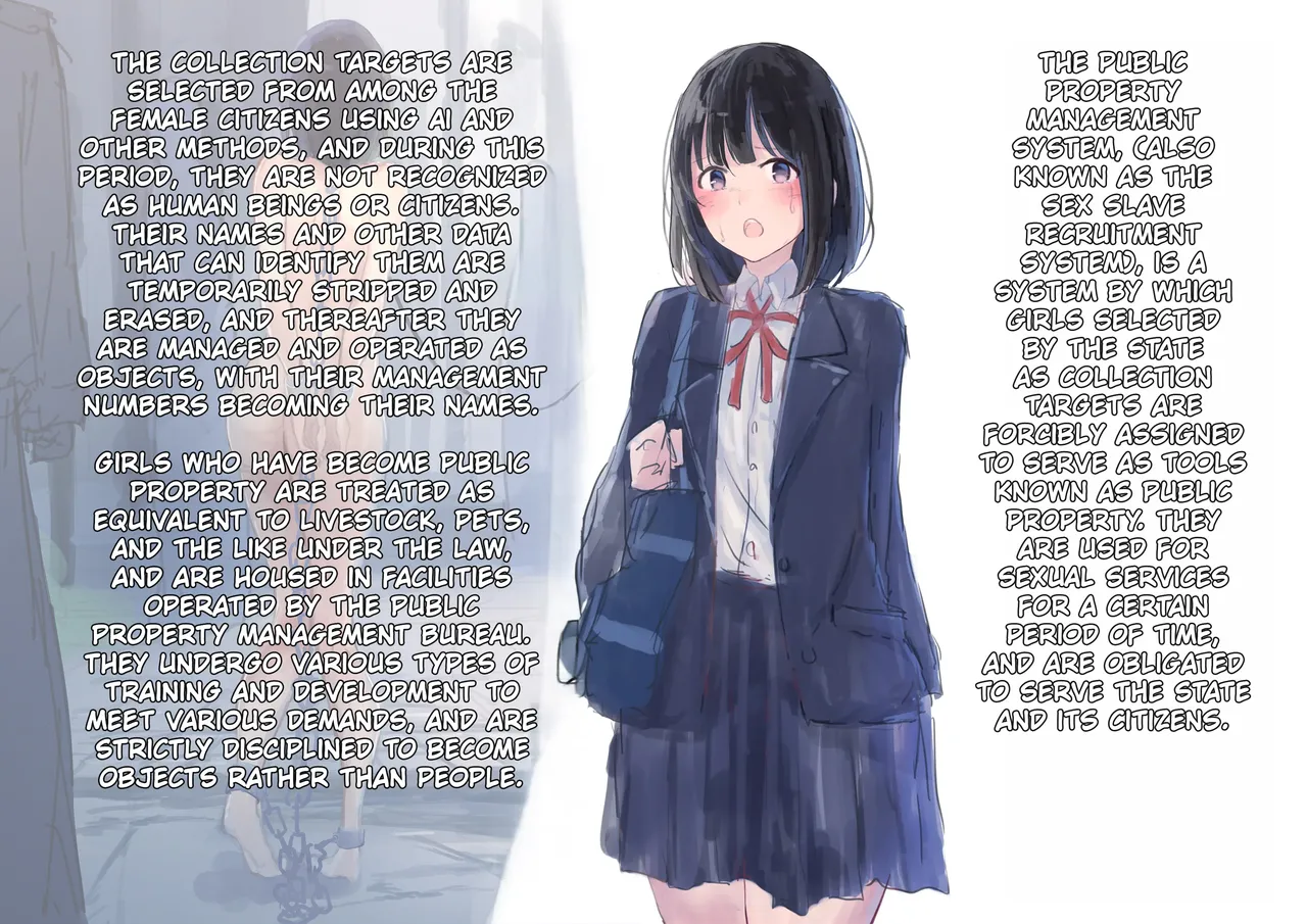 Kouyuubutsu Shoujo 2 ~Kuni kara Jinken o Hakudatsu Saremono to Shite Atsukawareru Onnanoko no Hanashi~ Futsukame Hen | Public Property Girls 2 ~A Story About Girls Who Are Stripped Of Their Human Rights By The Country And Treated As Objects~ Second Day Arc page 3 full