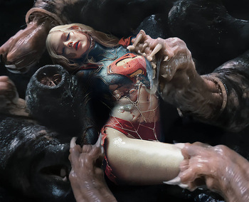 Superheroine vs Carnictis cover