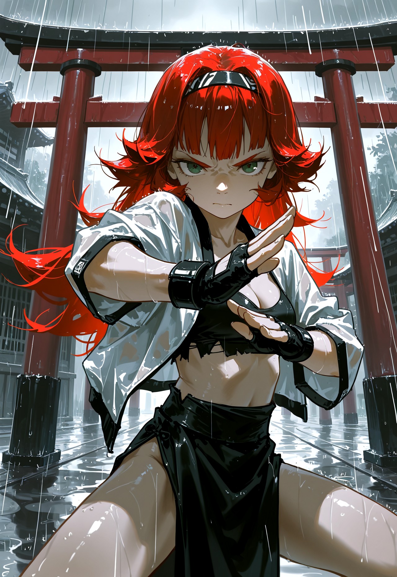 MARTIAL ARTS POV – CROP TOP NAVEL RAIN page 1 full