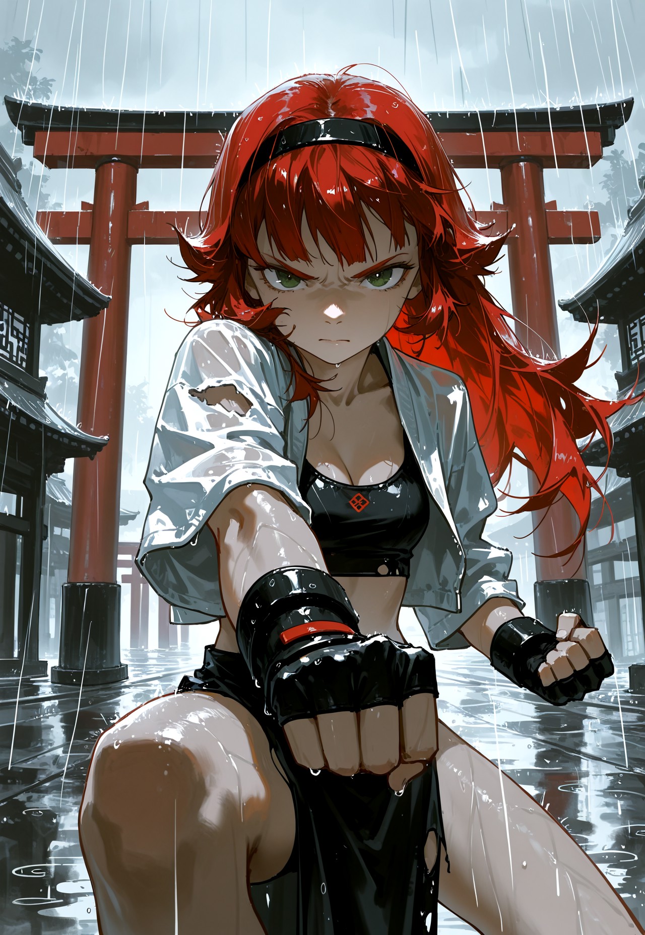 MARTIAL ARTS POV – CROP TOP NAVEL RAIN page 8 full