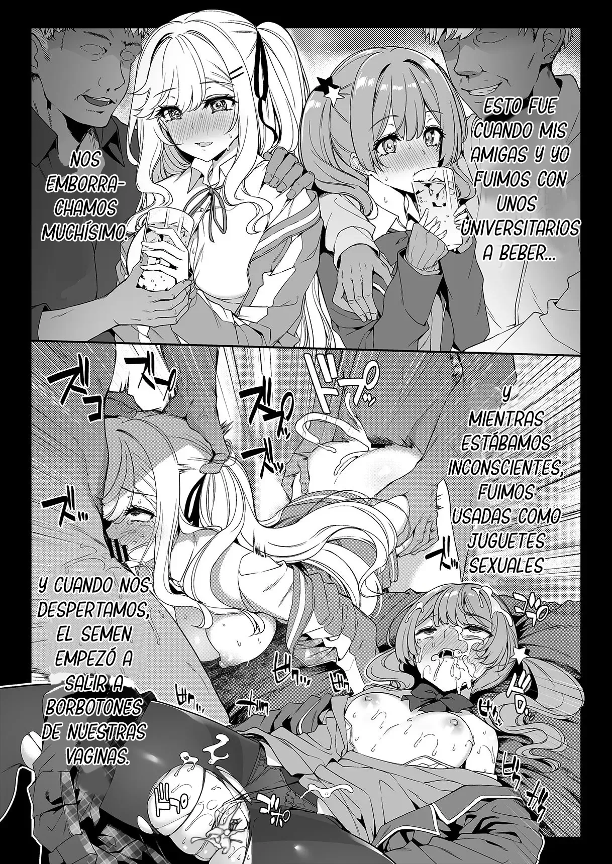 InCha Couple ga You Gal-tachi to SEX Training Suru Hanashi | La Tímida Pareja y las Brillantes Gals Tienen Entrenamiento Sexual Juntos page 8 full