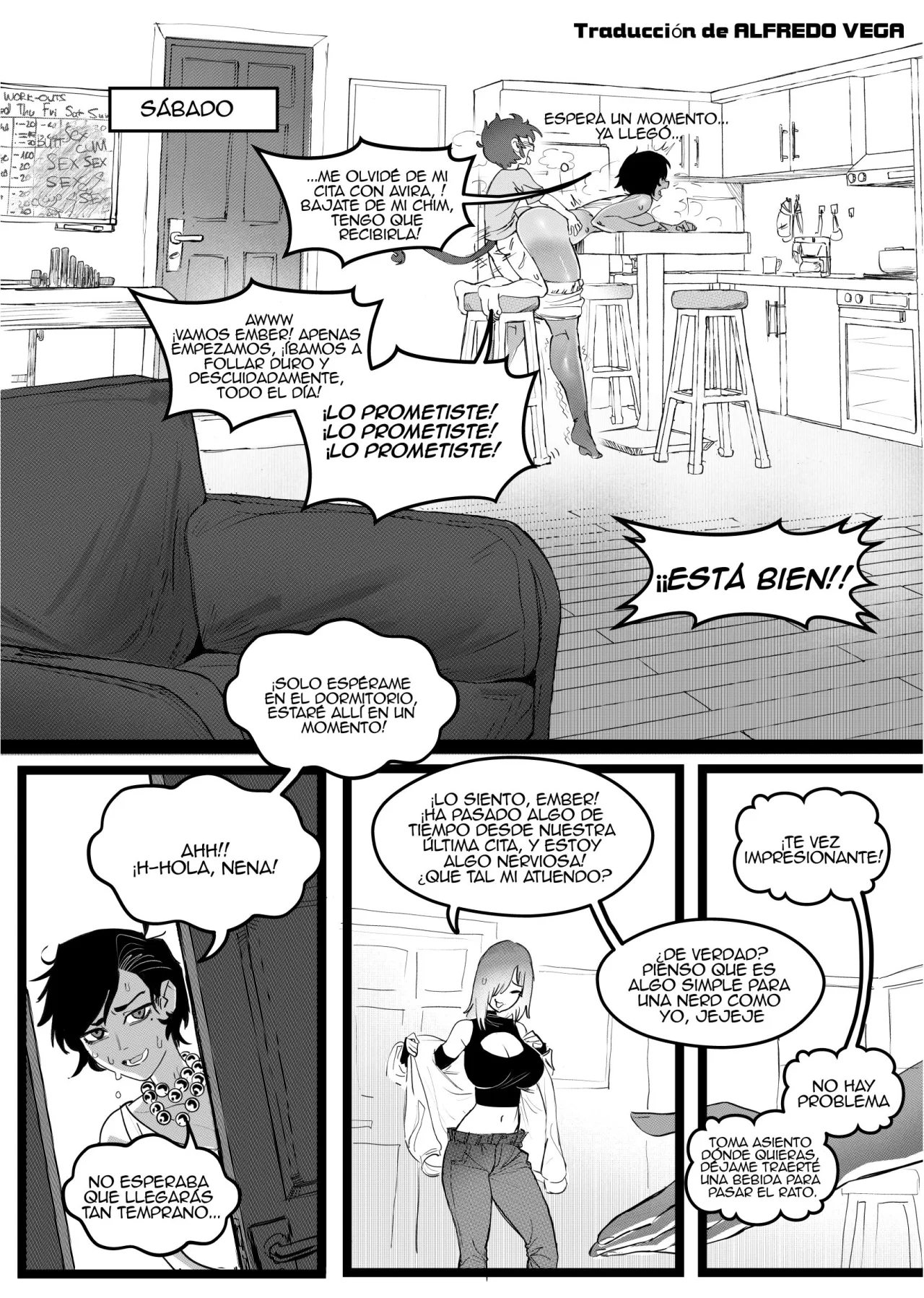 Ember y Avira ¡Caos de Mono! Agradable page 10 full