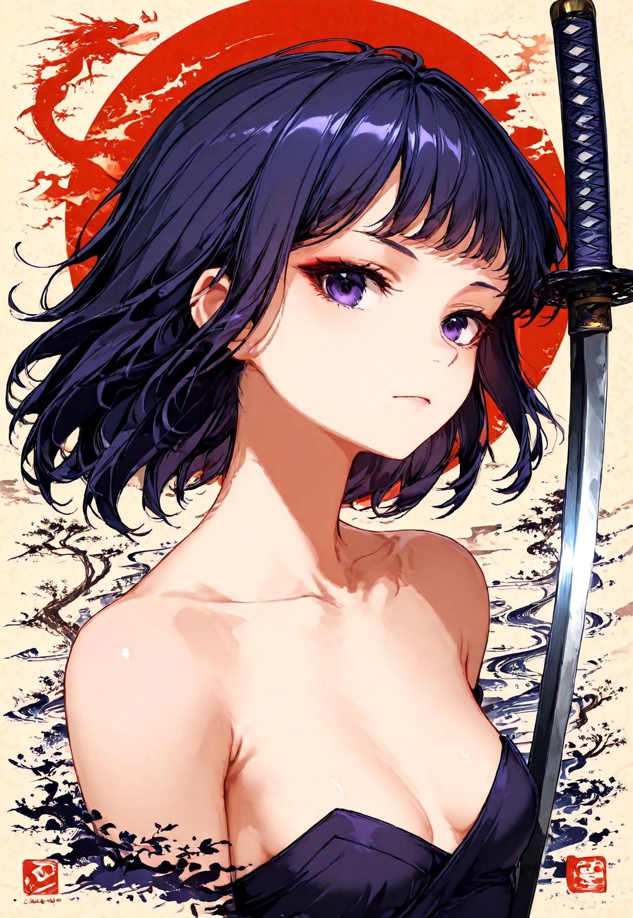 KATANA STANCE POV – FLAT STYLE SILHOUETTE page 4 full