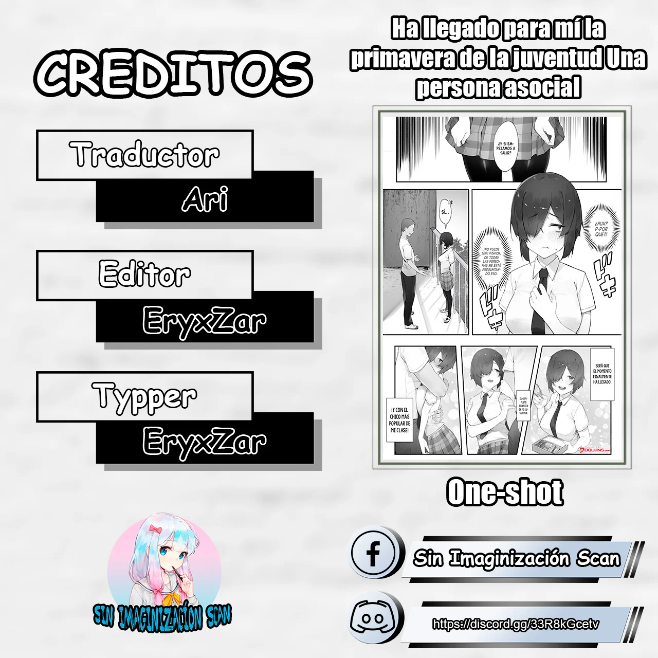 InCha no Atashi ni Haru ga Kita Zoku・Zenpen｜Ha llegado para mí la primavera de la juventud, una persona asocial.・Parte 1 page 8 full