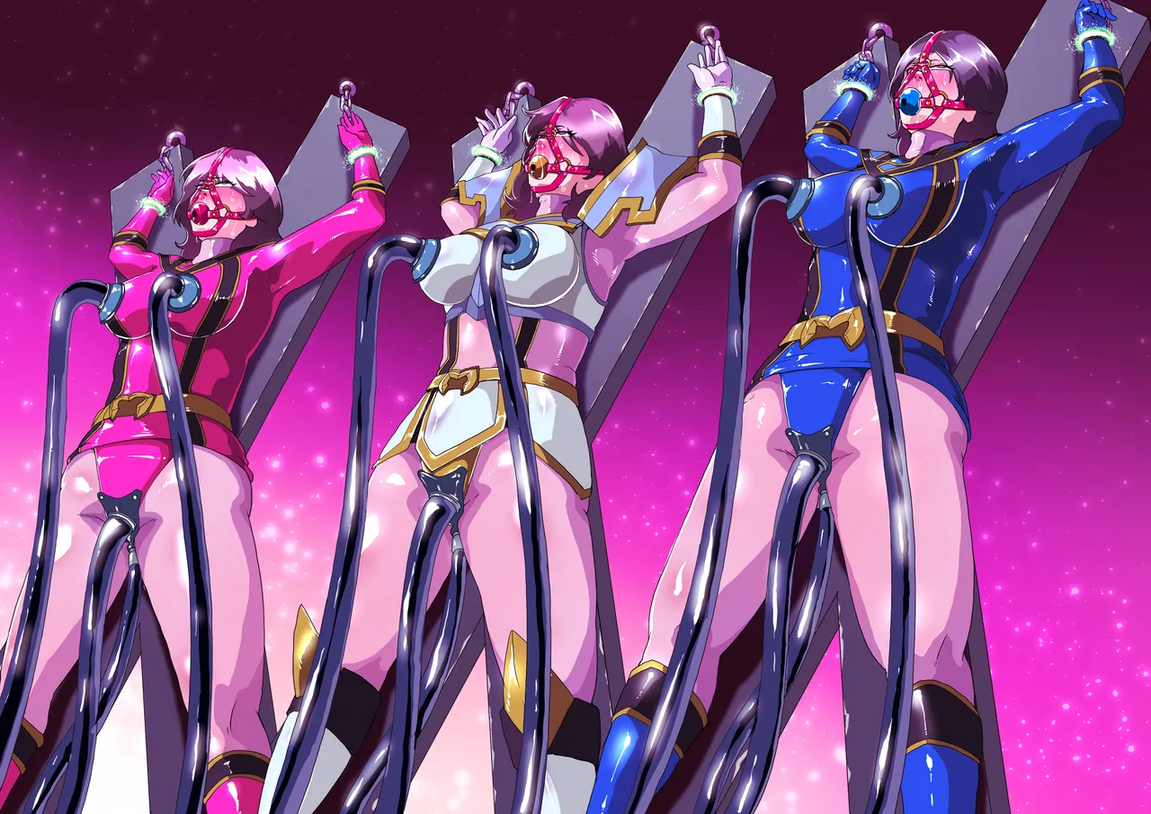 マジレンヒロイン磔刑！エネルギー吸引！変身半解除！ page 2 full