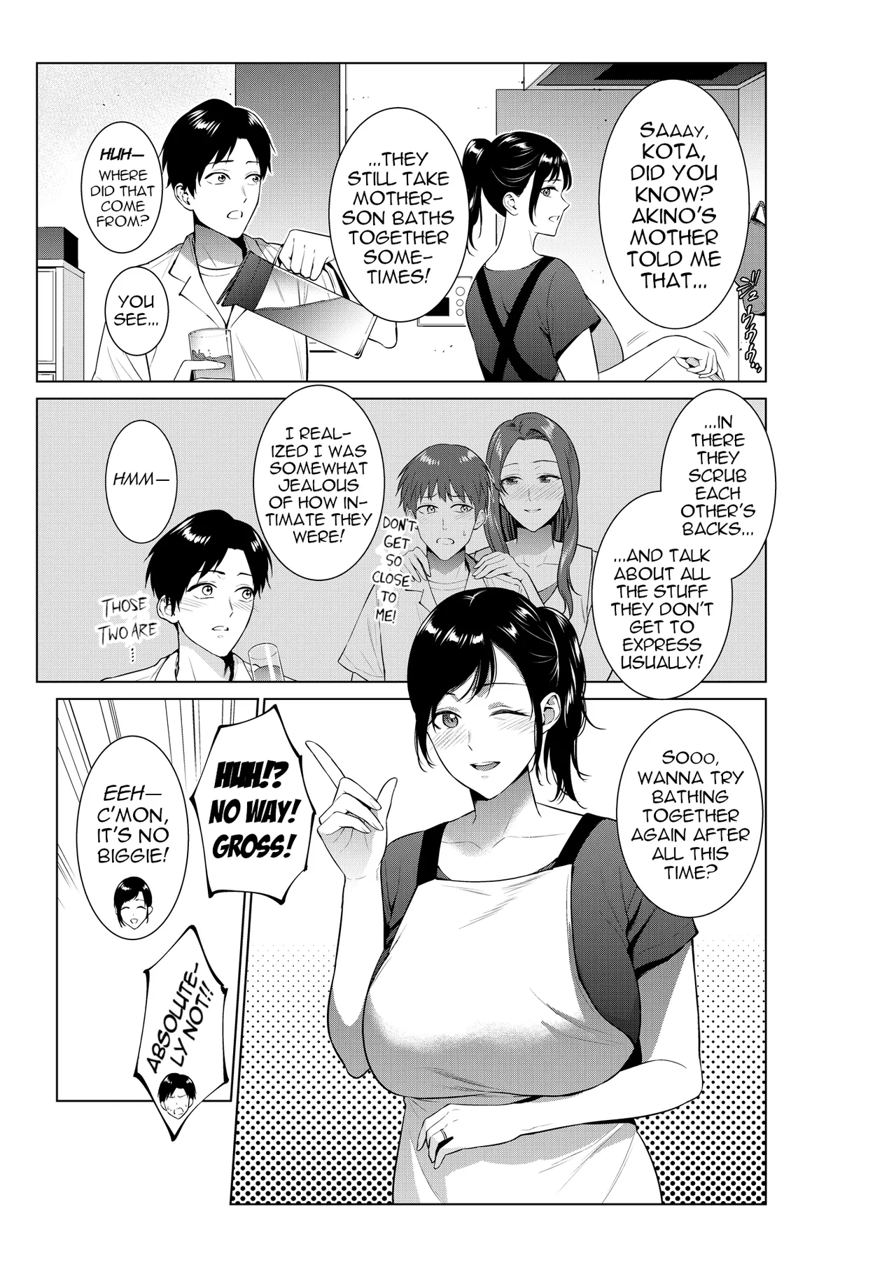 Nyuuyoku kara Hajimaru Haha to no Nikuyoku Seikatsu | A Life of Lust with my Mom Started with a Bath page 2 full
