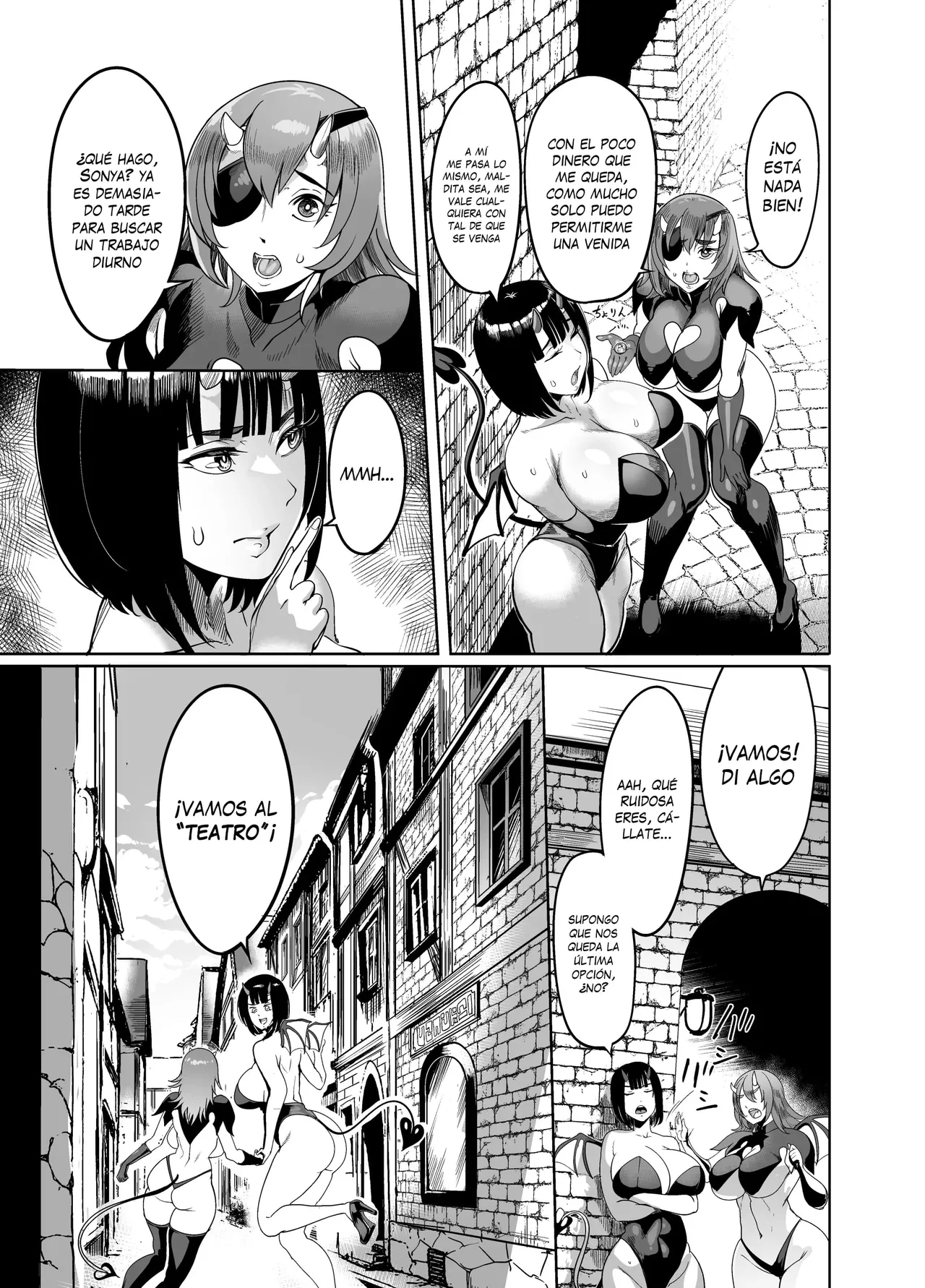 Youkoso! Succubus Machi e 4 Dosukebe Ecchi Gekijou｜¡Bienvenidos al distrito de las sucubos 4 ~teatro de sexo duro~ page 5 full