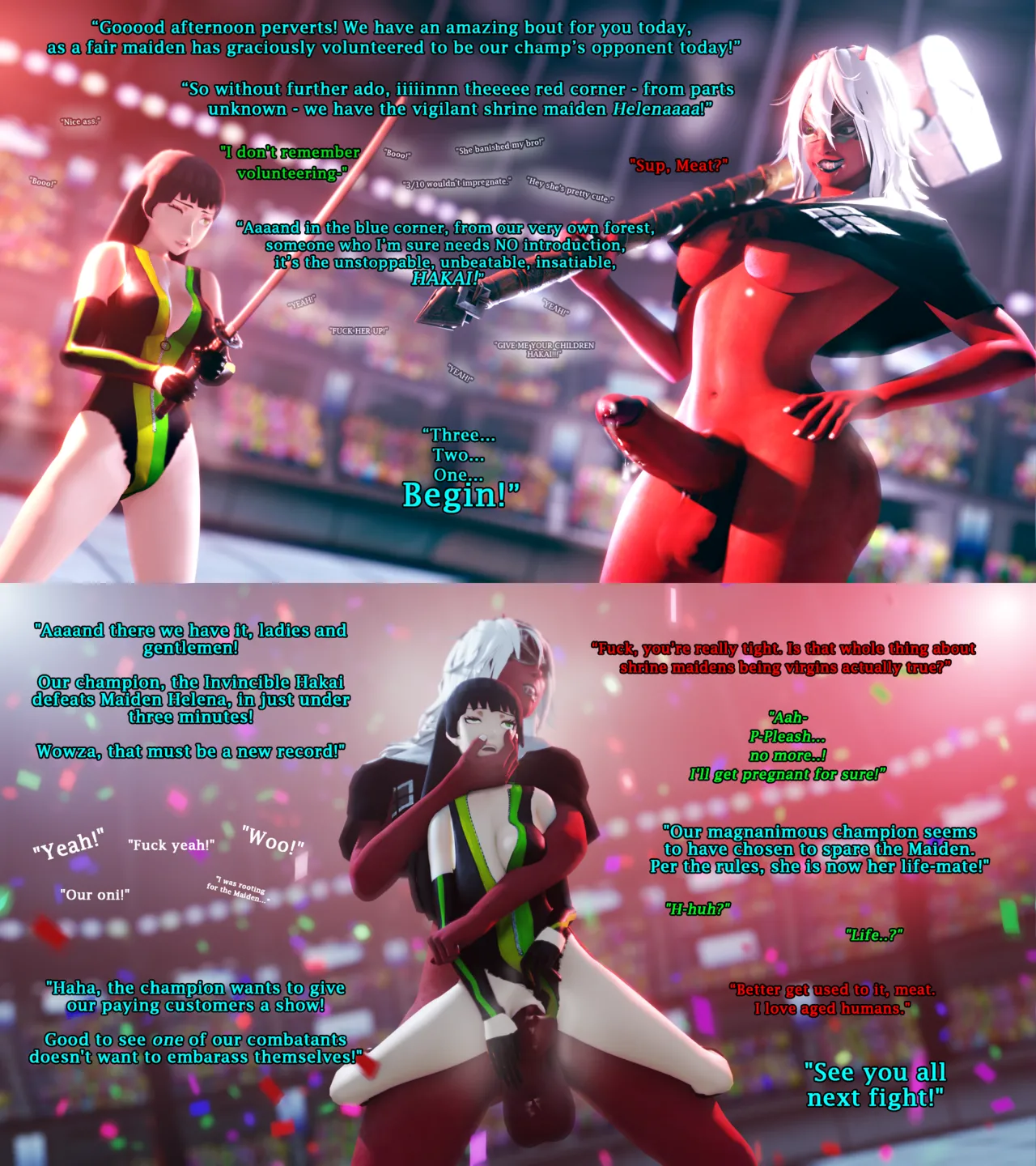 Helena Knight  Various Artists: Boxman / InkerAnon / TheHGuyH / NaughtRot / TapLewds / Kilprel's Hypnotic Pixels / MajiNSFW / ihsnet / PinkSeito / Arqo / thegmun page 1 full