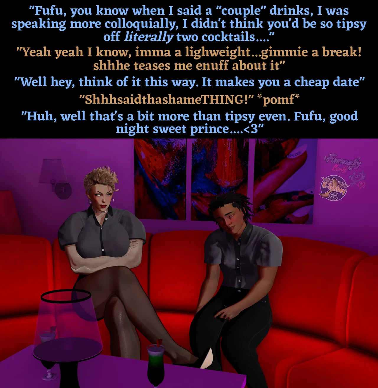 Fummunity Comix &amp; K-Tonbey: Just a Couple Drinks page 3 full