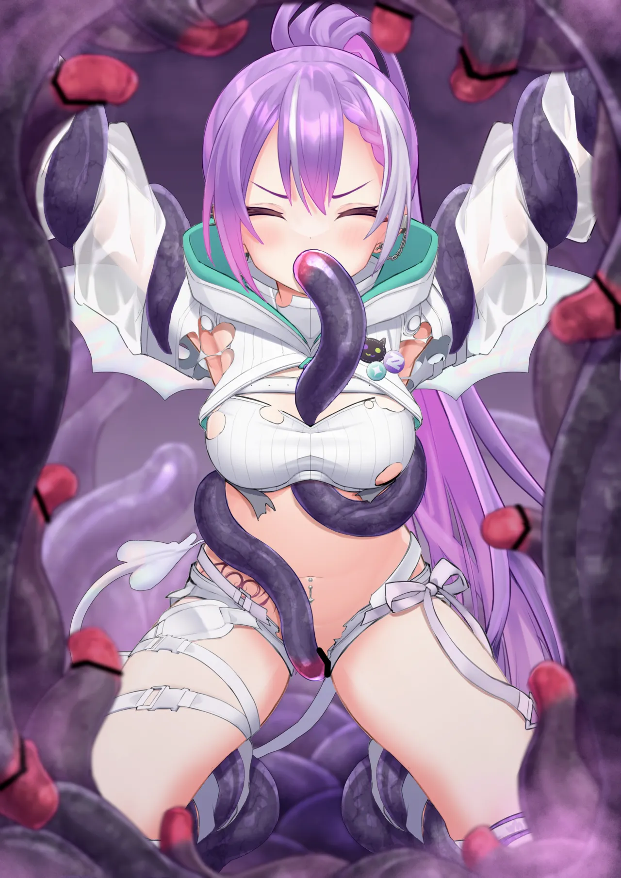 Skeb 常闇トワ 触手絵 page 4 full