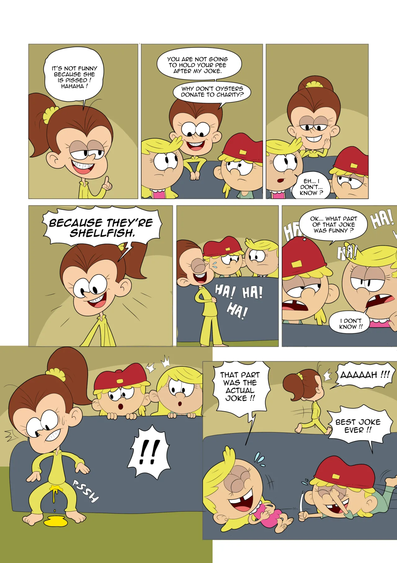 Loud House Pee Challenge page 3 full