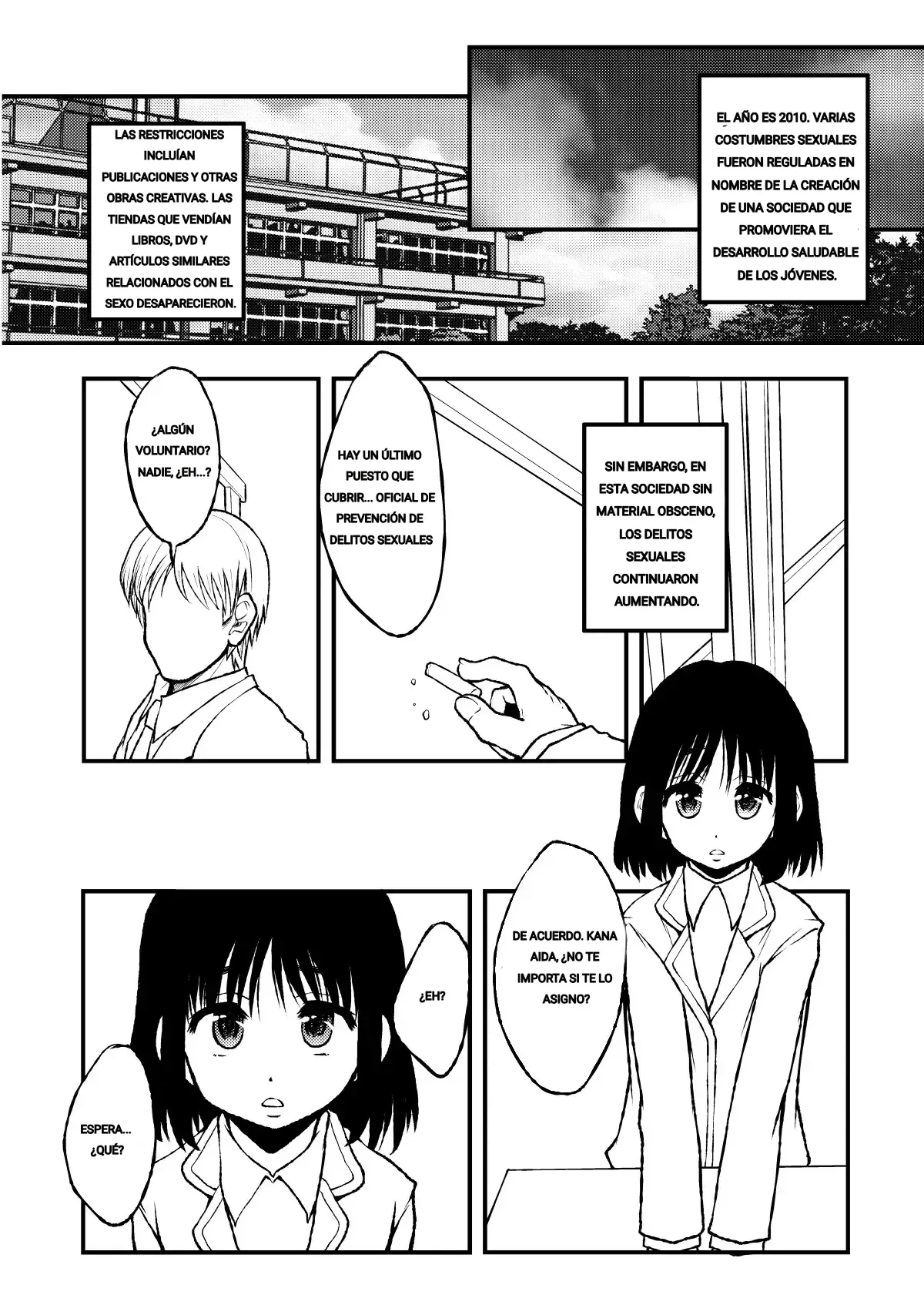Gakkou de Ichiban Chiisana Kana-san wa Seihanzai Boushi-gakari nano desu.｜Kana, la niña más pequeña de la escuela, está a cargo de prevenir los delitos sexuales. page 2 full