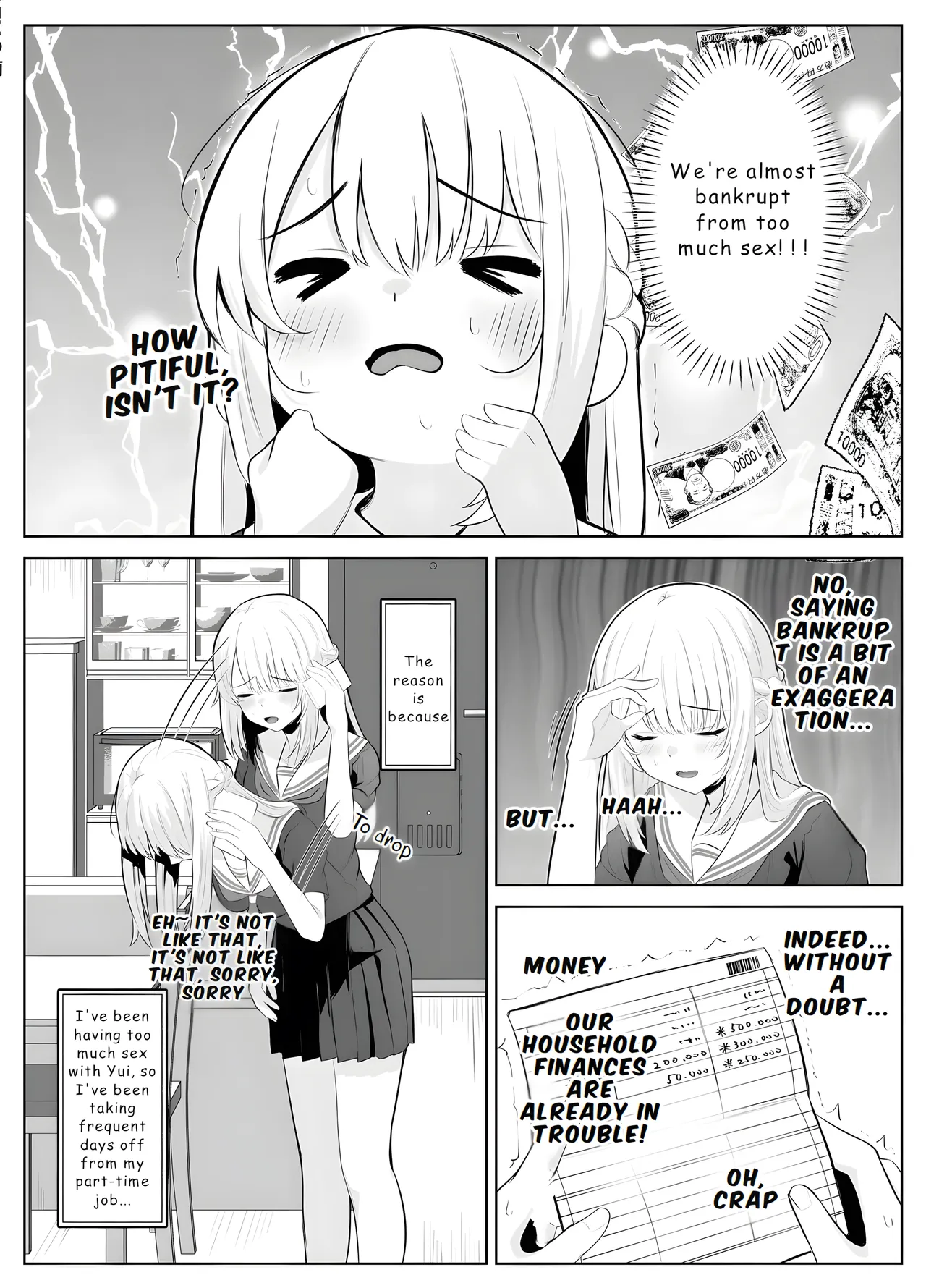 TS Onii-chan ~Futanari Imouto to no Ecchi Kinshi o Chikatta noni Gaman Dekizu ni Osoi ni Kuru Hanashi~ page 9 full