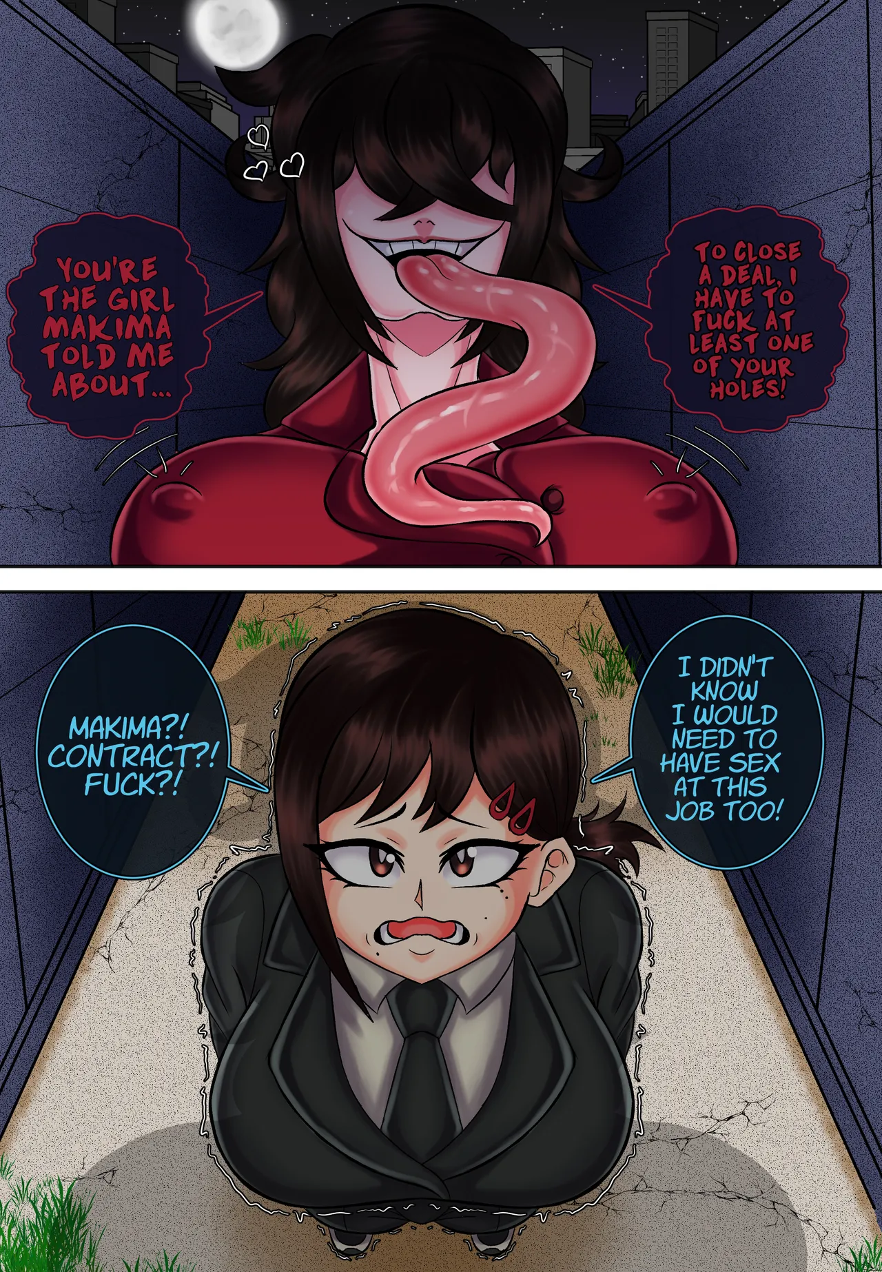 Kobeni making a contract with Devil Futa page 1 full