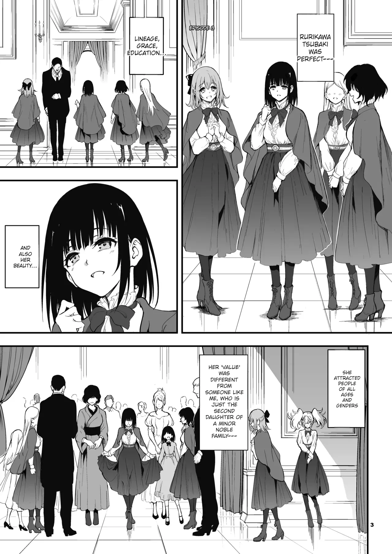 Maid Kyouiku. 8 -Botsuraku Kizoku Rurikawa Tsubaki- | 女仆教育。8 -没落貴族瑠璃川椿- page 3 full