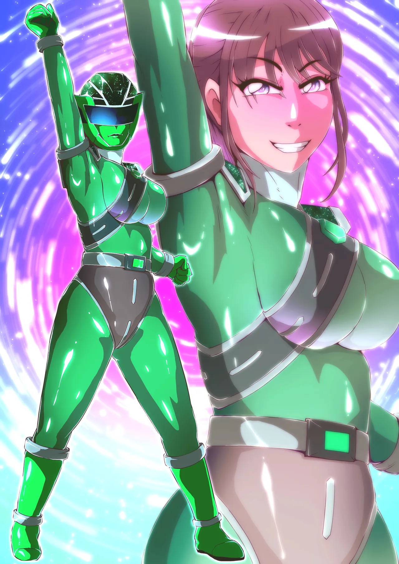 キラメイグリーン敗北絵巻 page 5 full