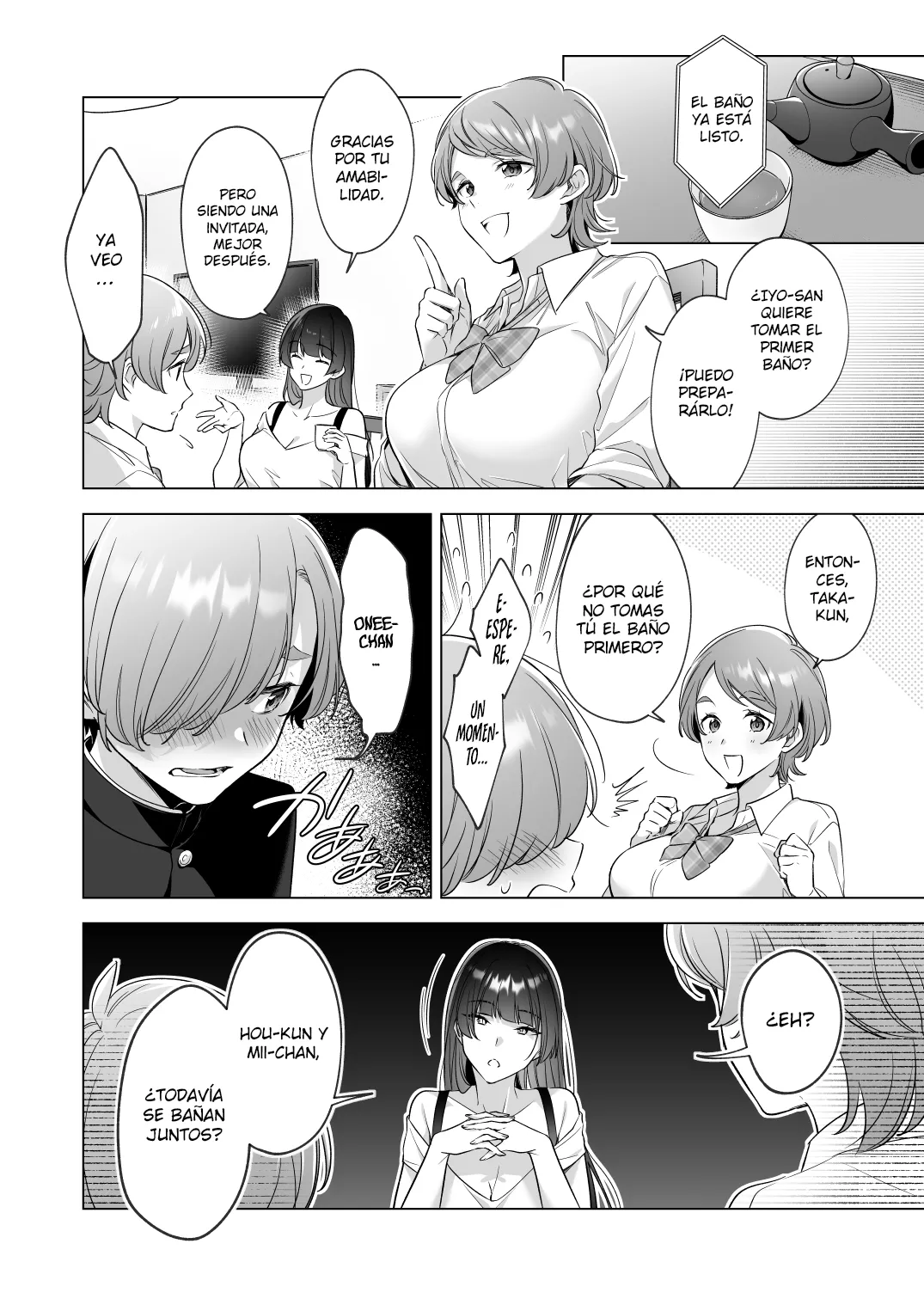 Quiero tomar un baño ¡Con mis Onee-chans! page 6 full