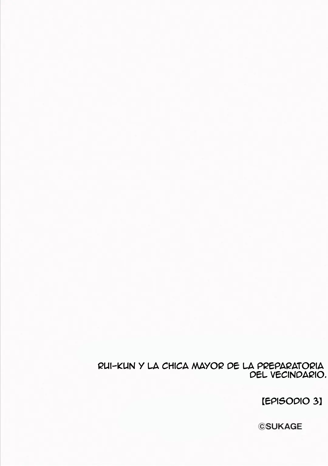 Rui-kun to Kinjo no Joshi Kousei no Onee-san Ch. 3｜Rui-kun y la Chica Mayor de Preparatoria del Vecindario Cap. 3 page 2 full