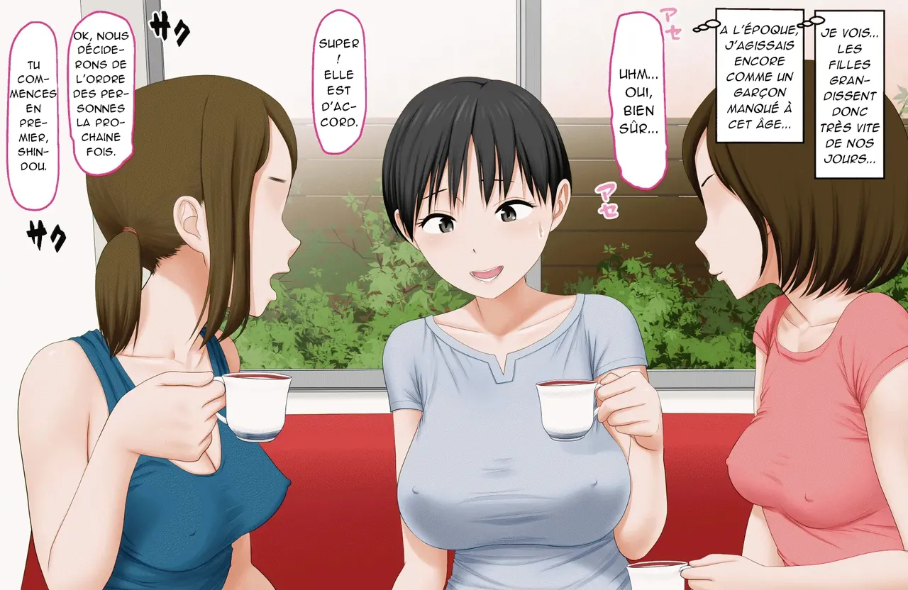 DQN Mamatomo no Musuko-tachi no Nama Onaho ni Sareta Bakunyuu Mama page 4 full