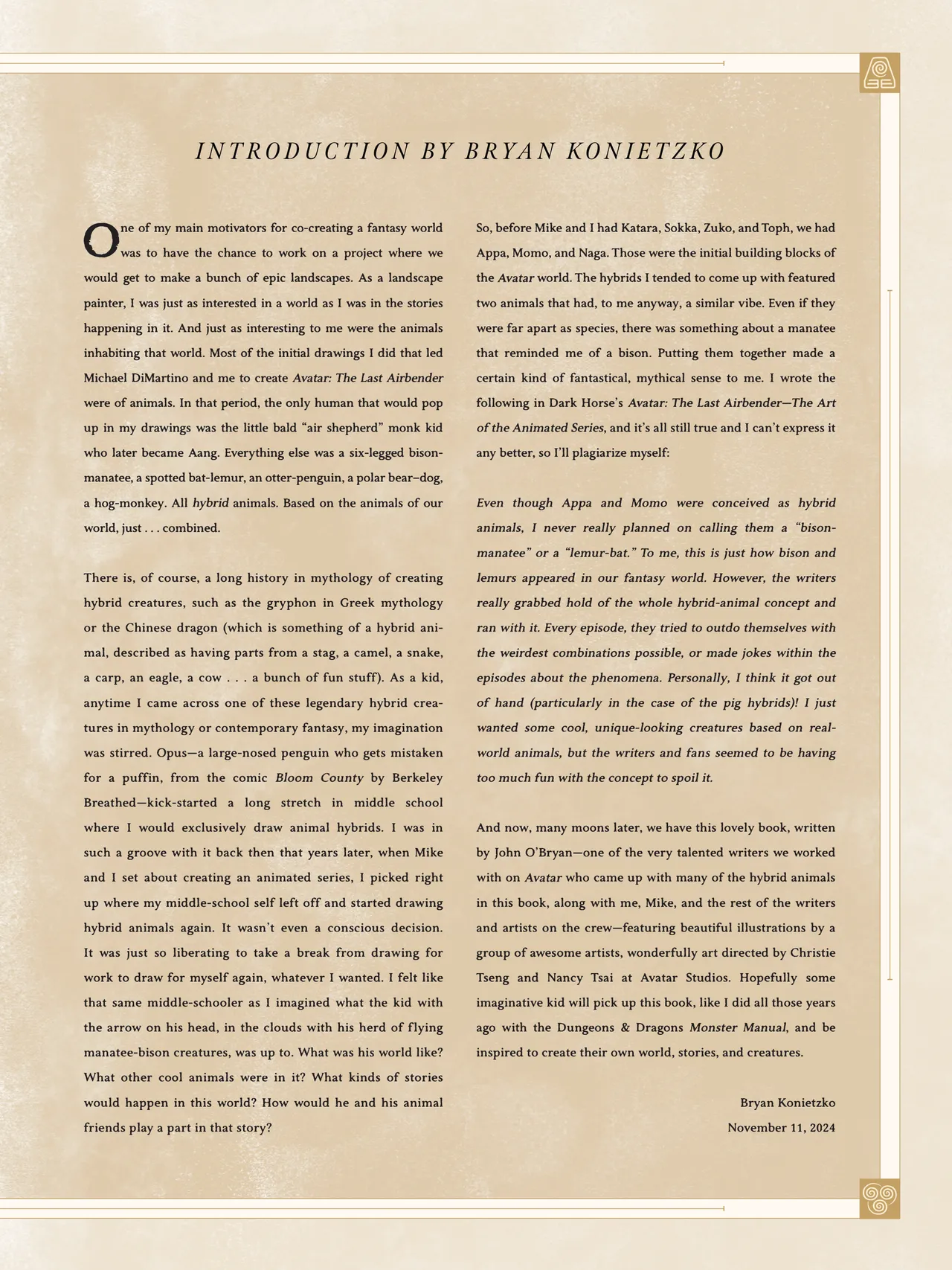 Beasts of the Four Nations - Creatures from Avatar - The Last Airbender and The Legend of Korra page 9 full