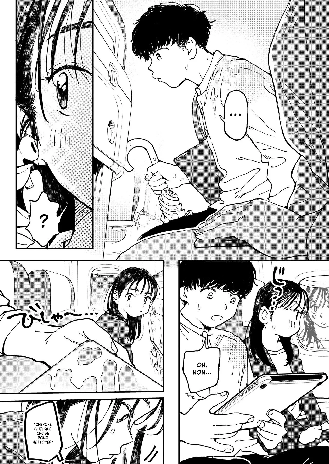 Muramura OL-san wa Hikouki no Naka demo Seiyoku o Mitashitai | Une jeune Femme veut assouvir son Fantasme dans un avion page 4 full