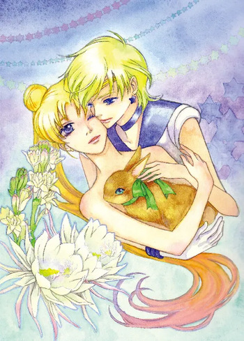 Sailor moon art compilation cover