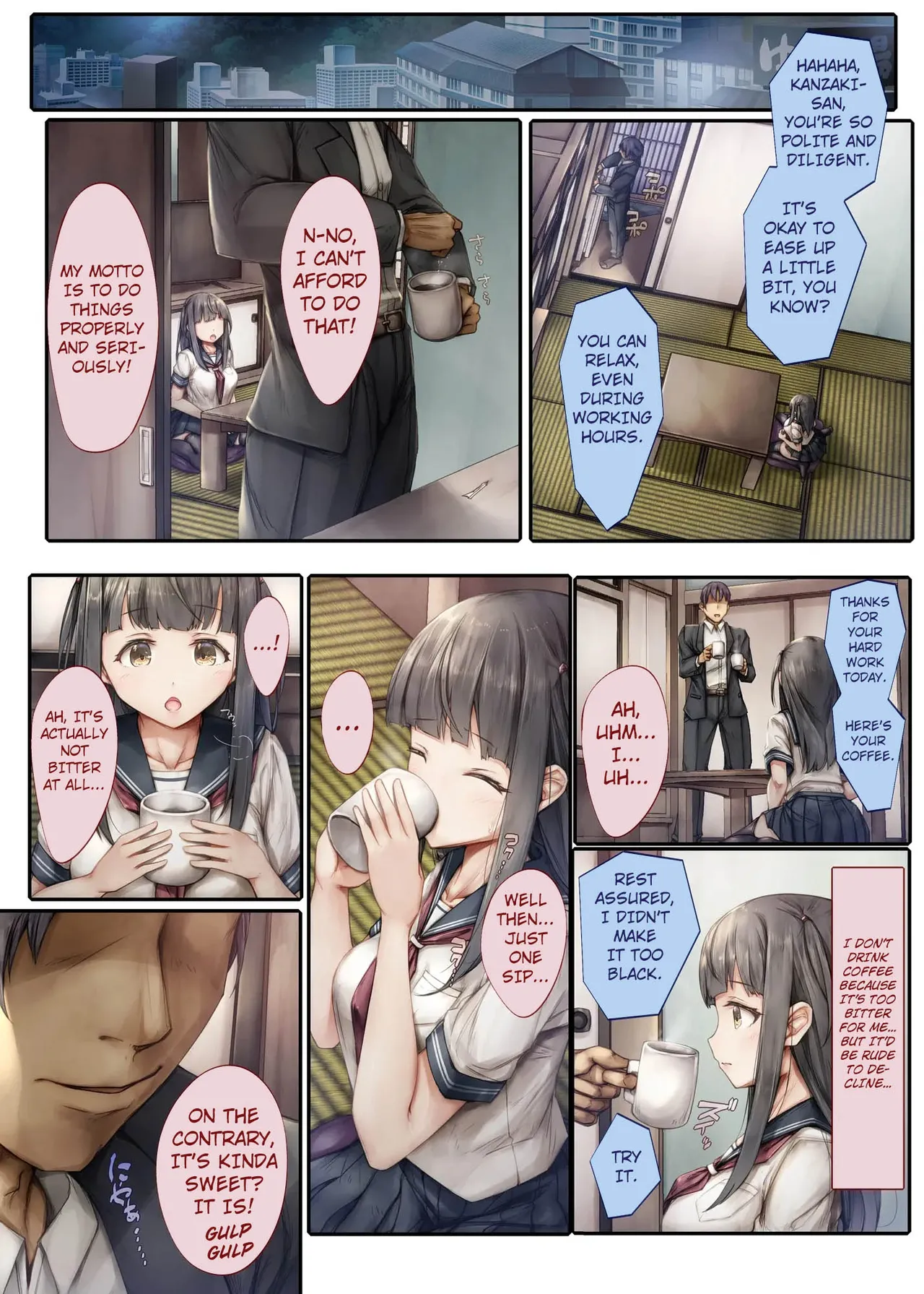 Kiyowa na Kanojo wa Aragaenai ~Intern Netorare Choukyou Jisshuu~ page 9 full