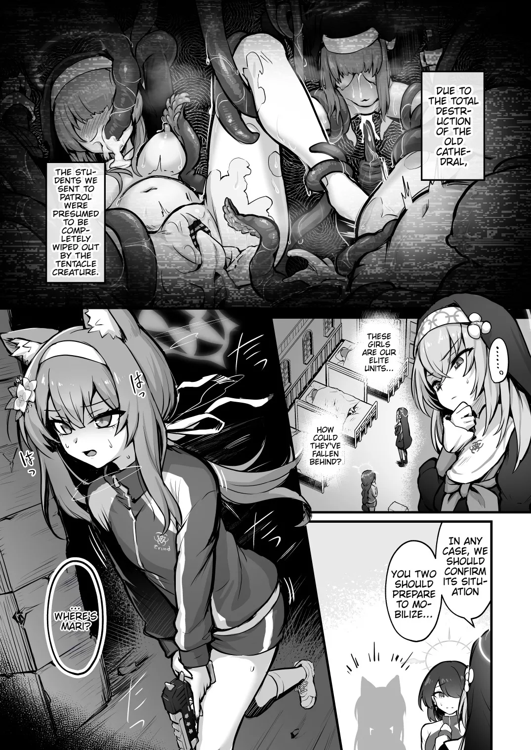 Mari Shokushu Ochi II | Mari's Fall to Tentacles II page 2 full