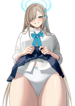 スカートたくし上げアスナ