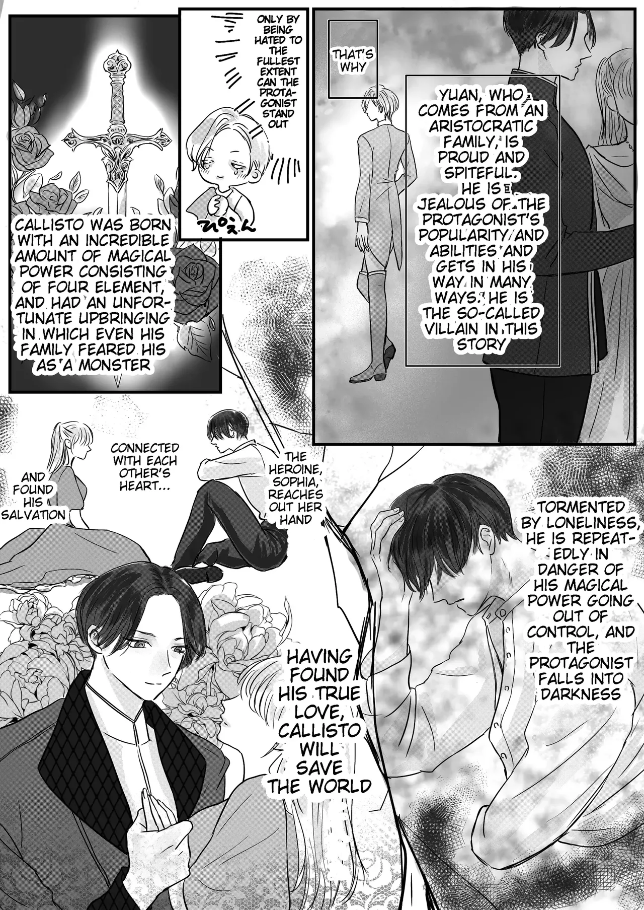 Villainous Reincarnation: The Obsession Of The Presumed Hero Is So Strong That He Is Forced To Undergo A Sex Change⁉ chapter 1 part 1 page 9 full