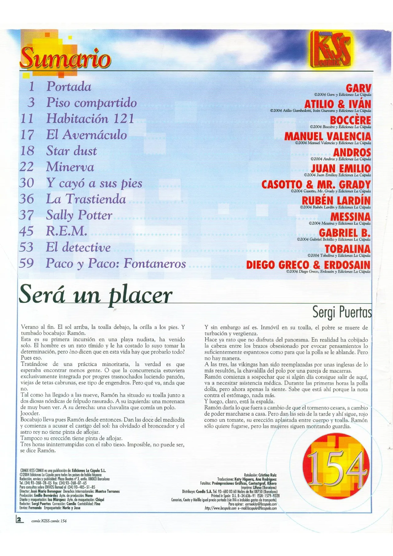 Kiss Comix #154 page 2 full