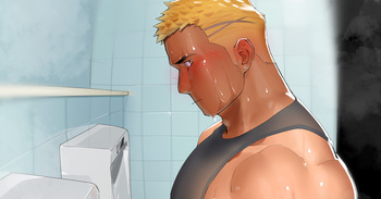Kinpatsu Rain Iri Danshi Kun to Mayonaka Toirehatten | Midnight Bathroom Cruising with Blonde Guy cover