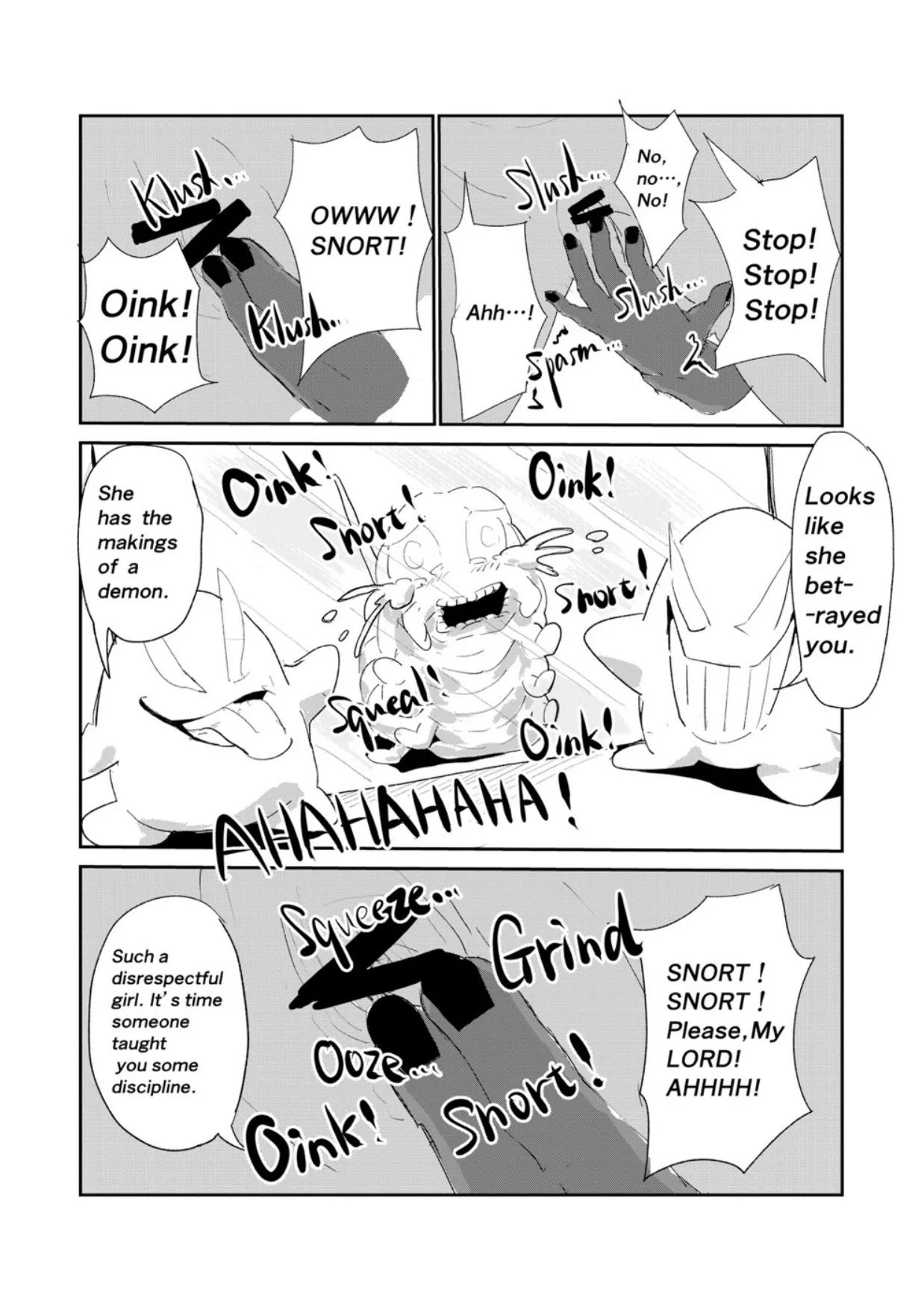 Englishキミは今日から豚魔族_第3話 page 3 full