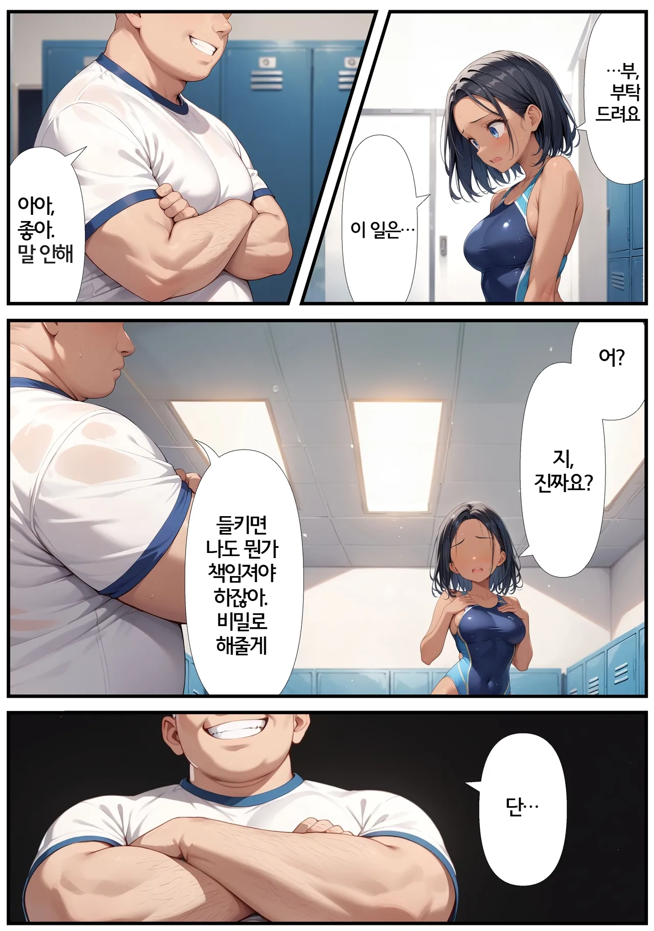 Uraaka ga Bareta Suieibuin-chan | 뒷계정이 들킨 수영부 쨩 page 8 full