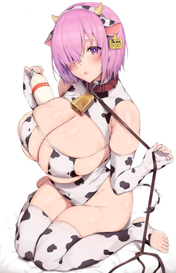 牛柄ビキニマシュ脱衣おまけ差分+高画質版 cover