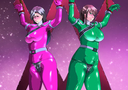 キラメイヒロインズ磔刑！エネルギー強制吸引！臭態！