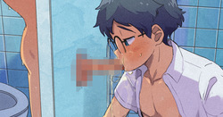 男子と「舐められたい」男子が来る秘密のトイレ