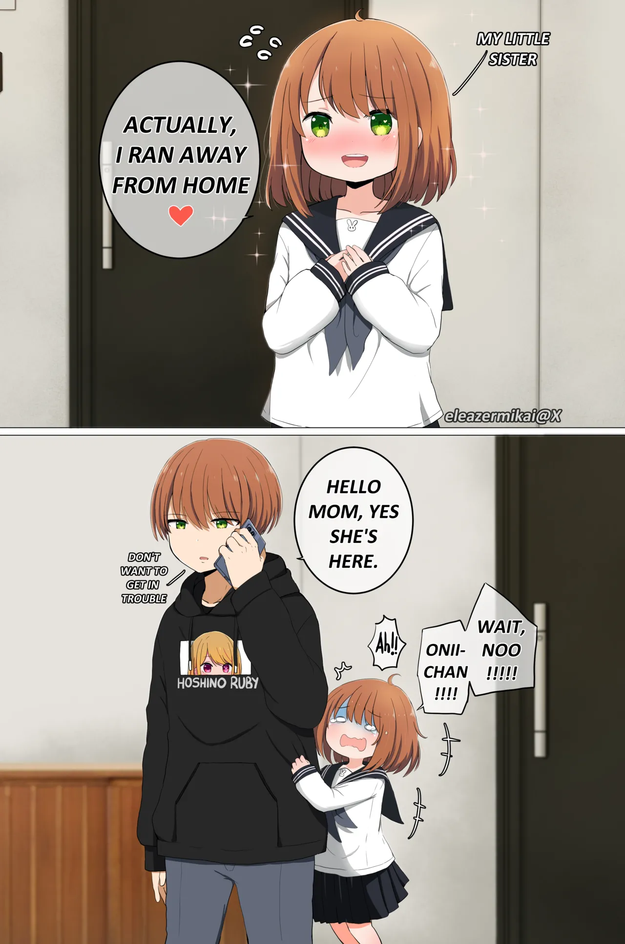 My imouto ran away from home page 1 full