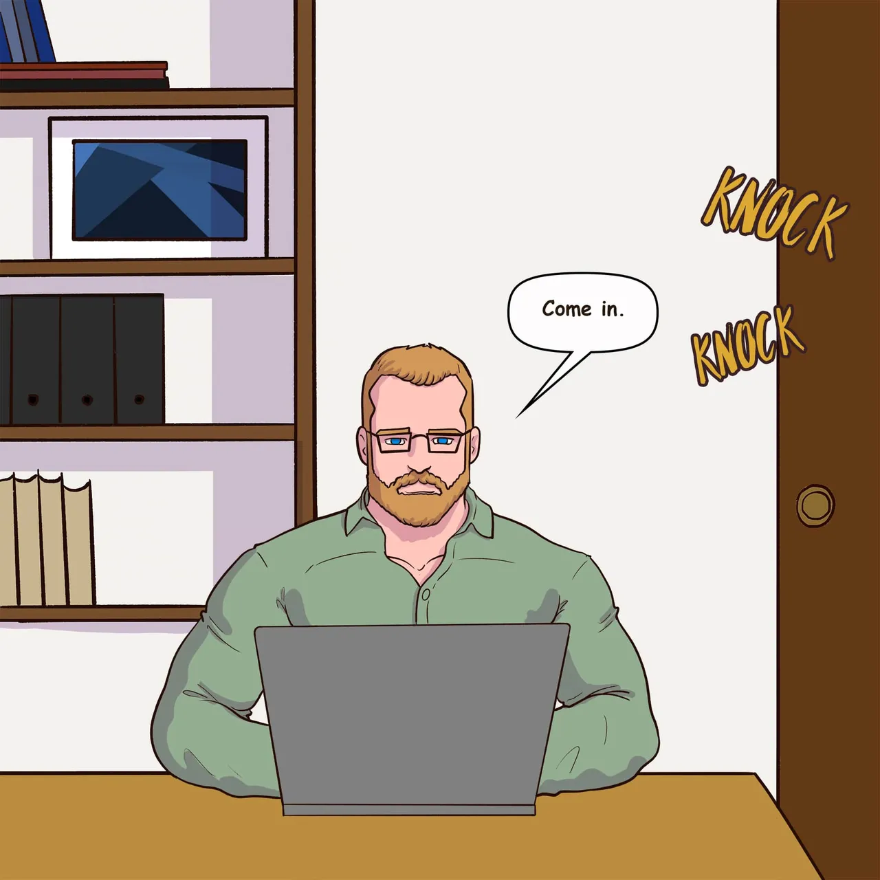 Gabo Artwork Comic 61 - The Cops page 1 full